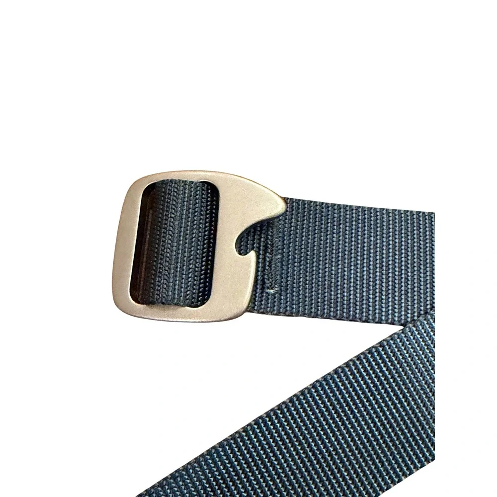 Bison Designs Tap Cap Belt Mens Large Navy Bl Nylon Webbing Bottle Opener Buckle